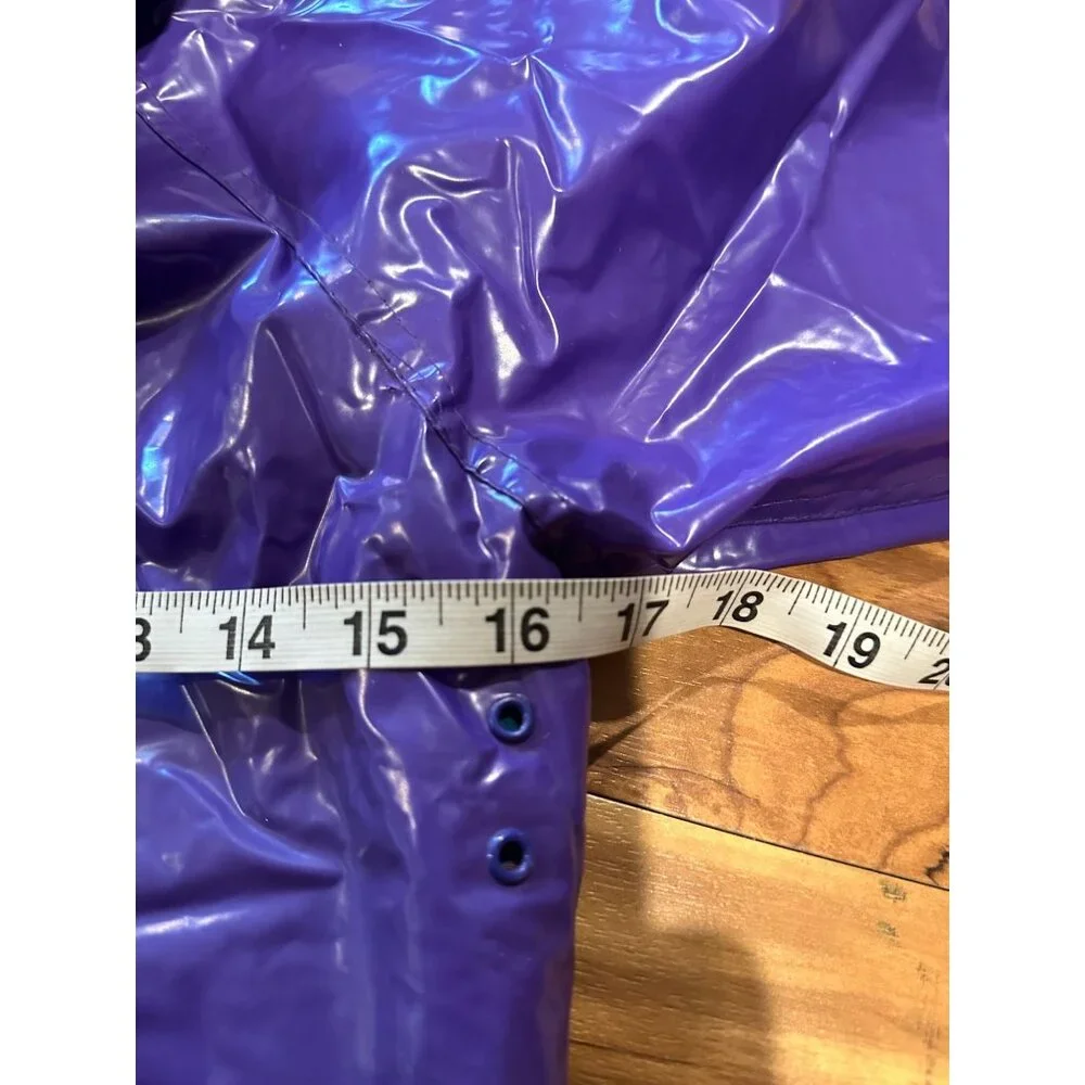 Vintage Misty Harbor ☔️ Kid's Any Weather Slicker Purple Raincoat Size‎ 7 (399)